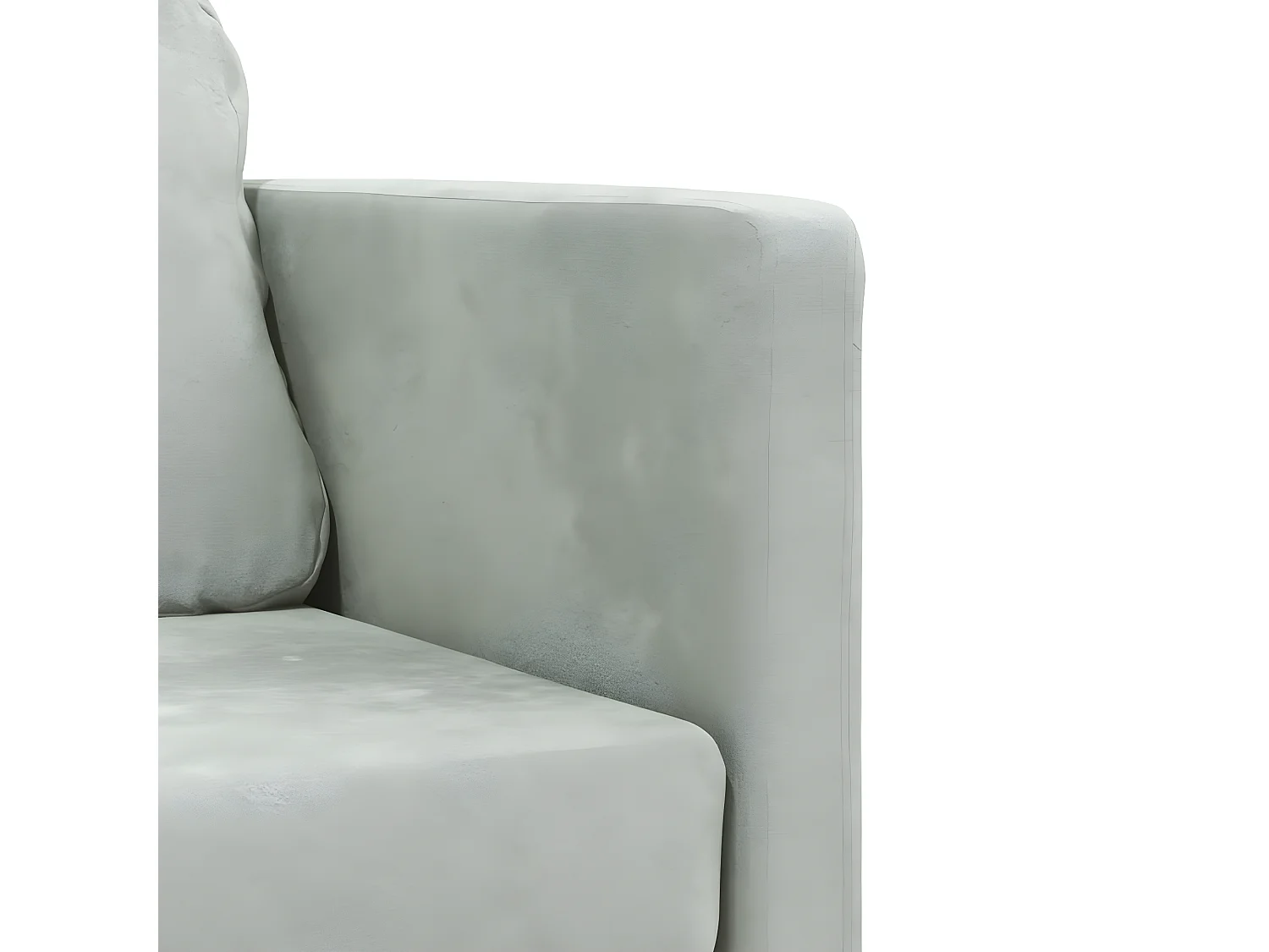 Sofá cama 2 en 1 gris claro 122x204x55 cm terciopelo