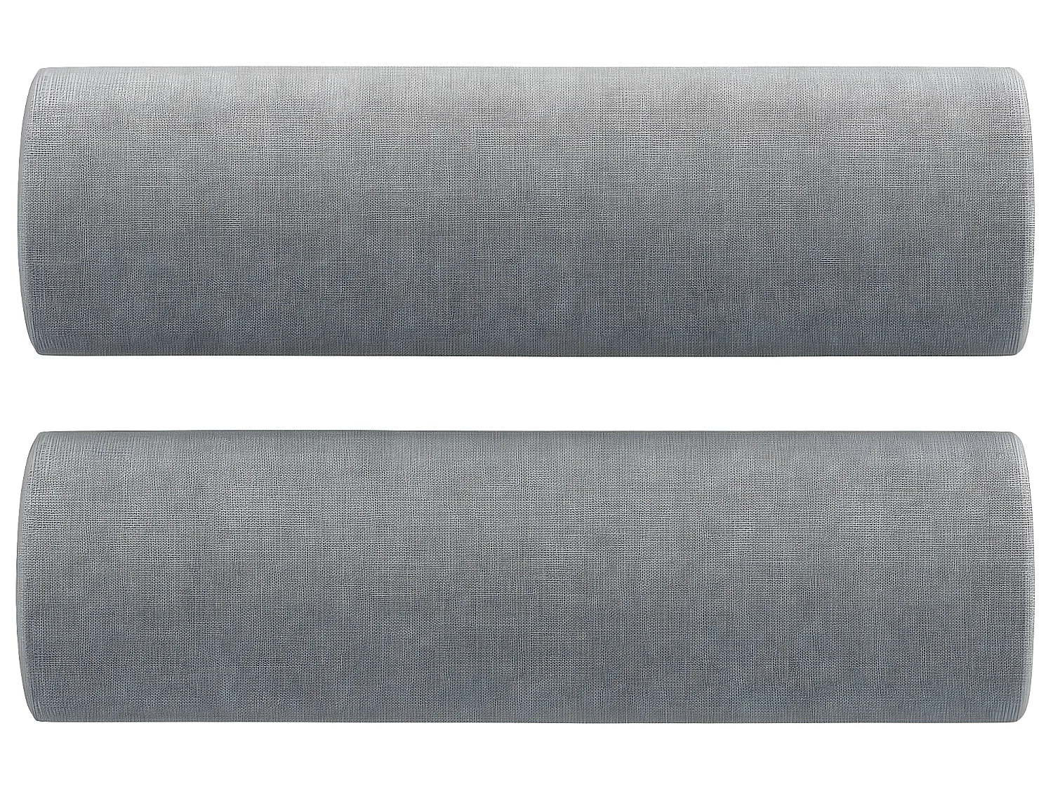 Canapé 2 places avec oreillers gris clair 140 cm tissu