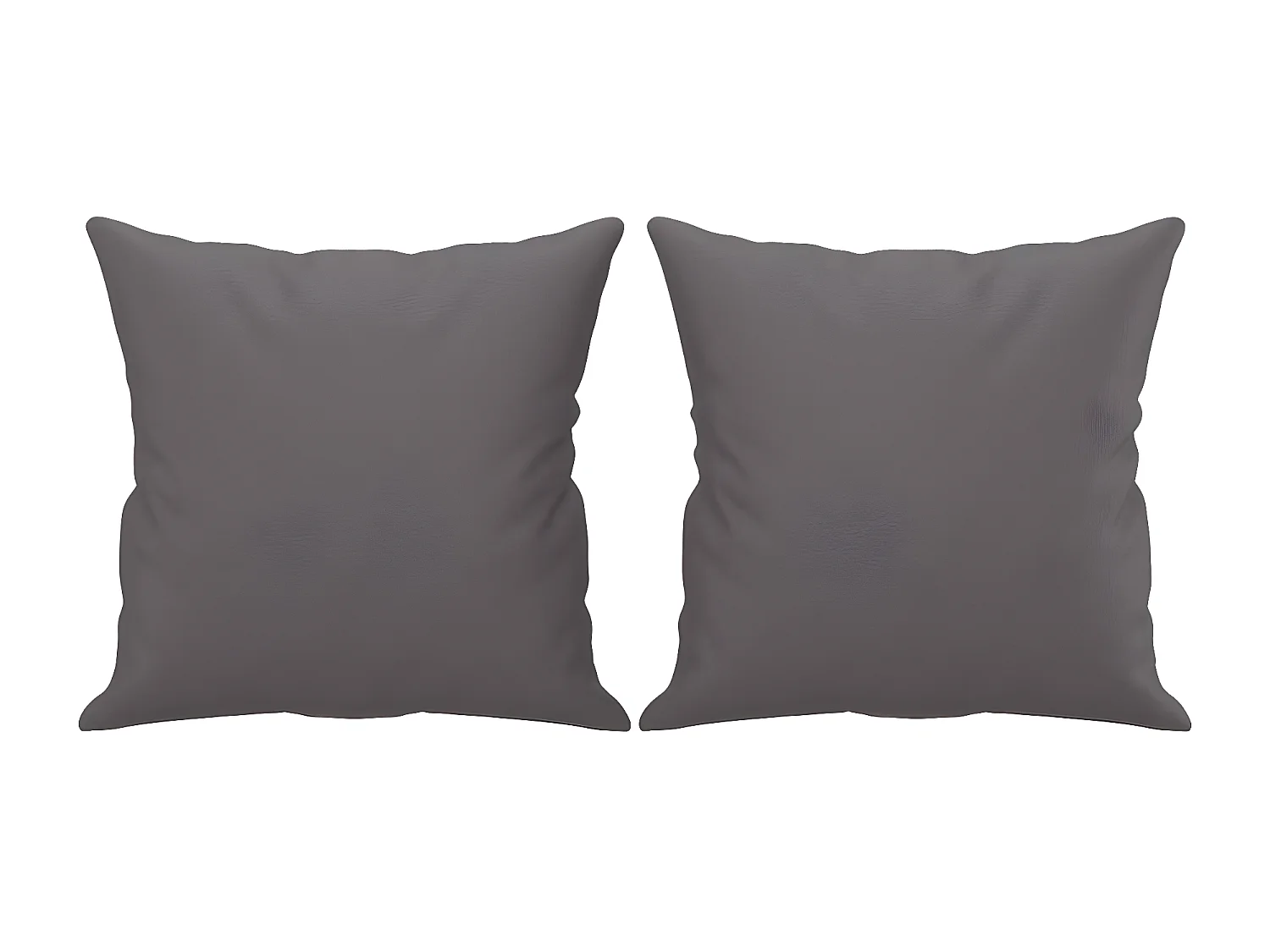 Divano 2 posti con cuscini decorativi grigi 140 cm in ecopelle