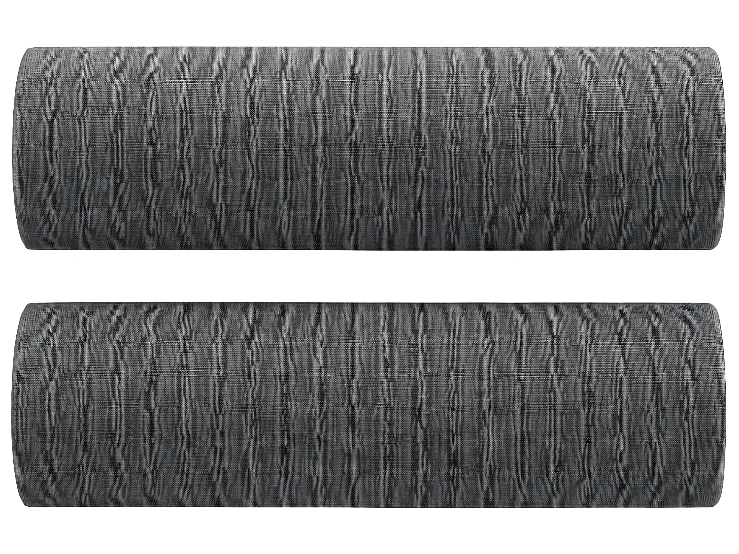 Canapé 2 places avec oreillers gris foncé 140 cm tissu