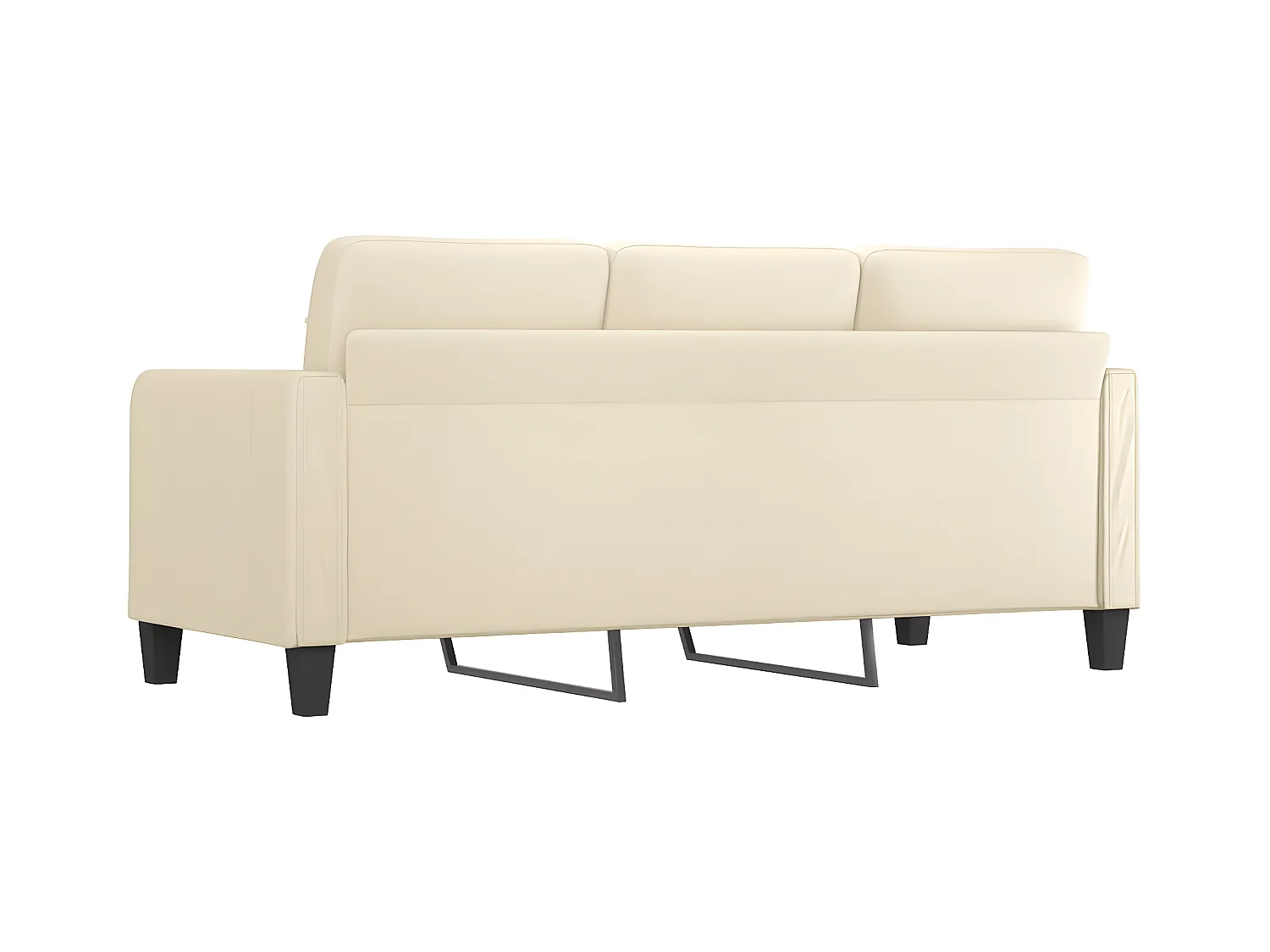 3-zitsbank Crème 180 cm Kunstleer
