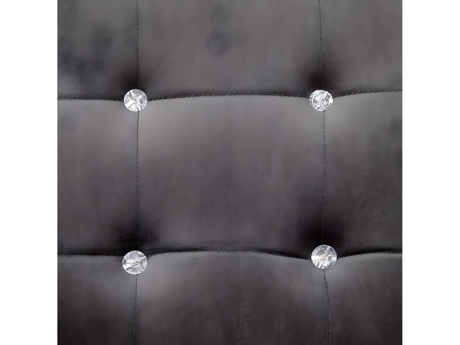 2-zitsbank met armleuningen Donkergrijs Chroom en fluweel