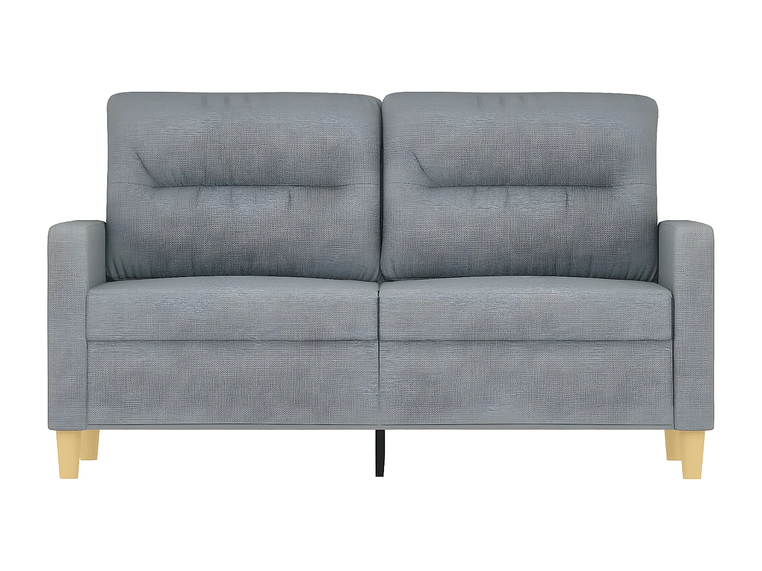 2-zitsbank Lichtgrijs 120 cm Stof