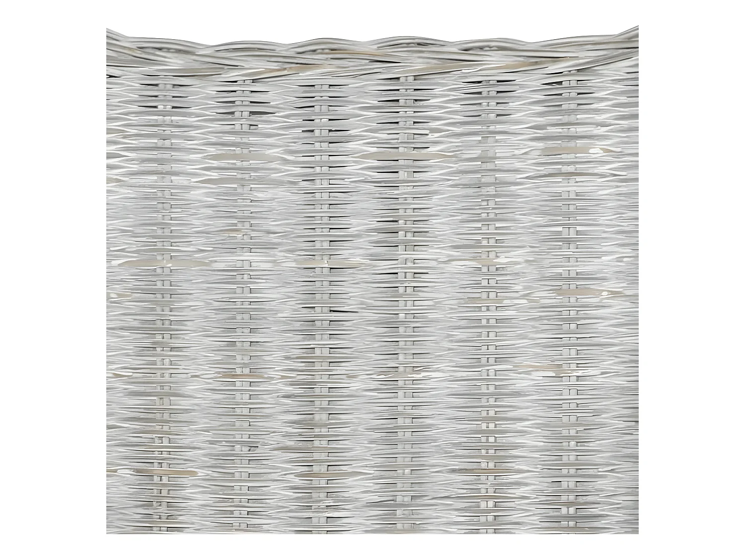 Canapé 2 places Gris Rotin naturel et lin