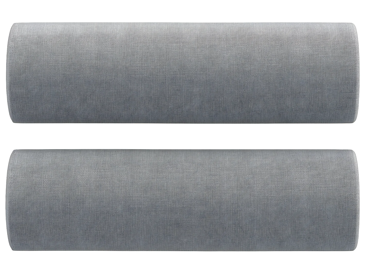 Canapé 3 places avec oreillers gris clair 180 cm tissu