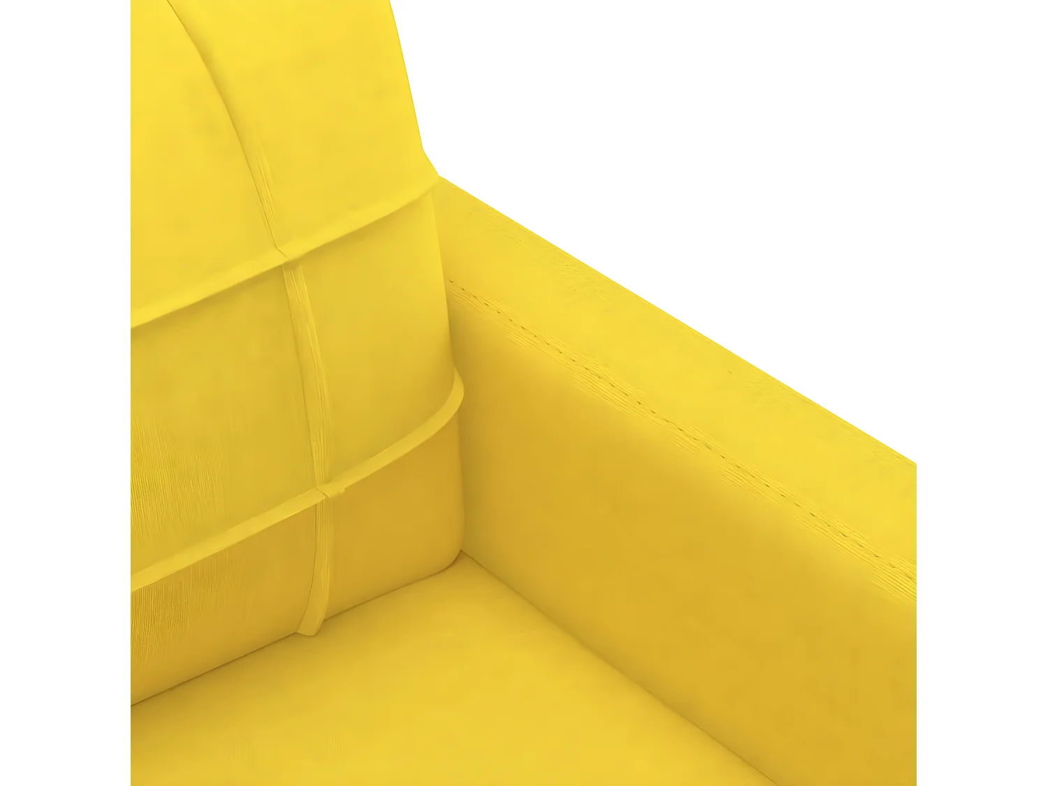Canapé à 3 places Jaune clair 180 cm Tissu