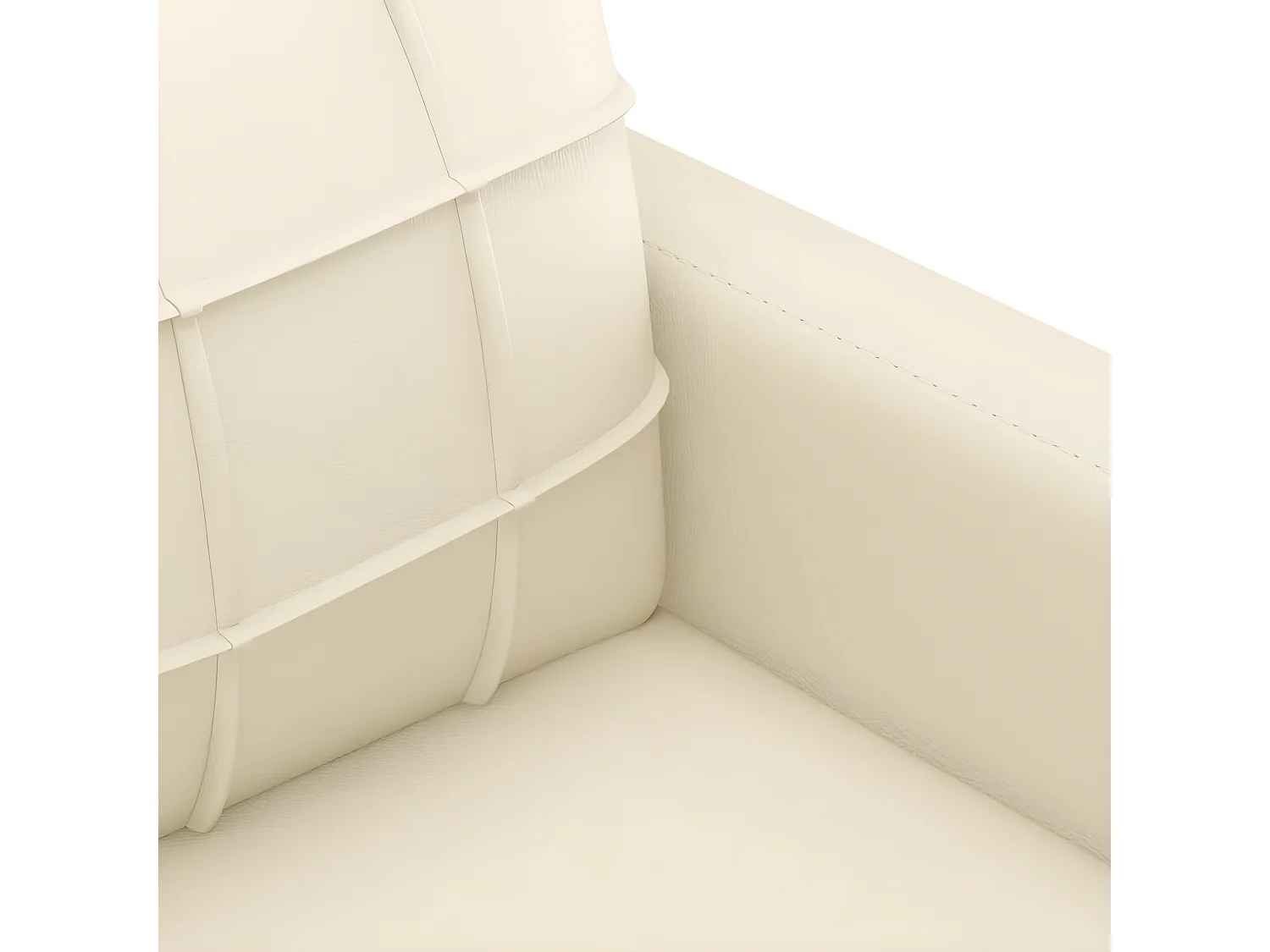 2-zitsbank Crème 140 cm Kunstleer