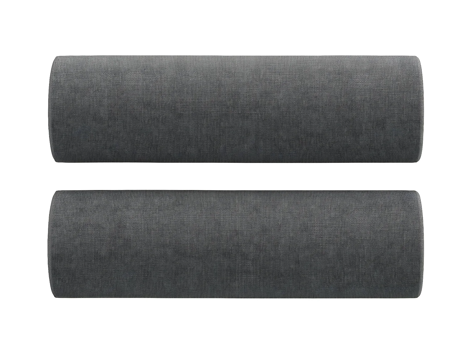 2-zitsbank met donkergrijze kussens 140 cm stof