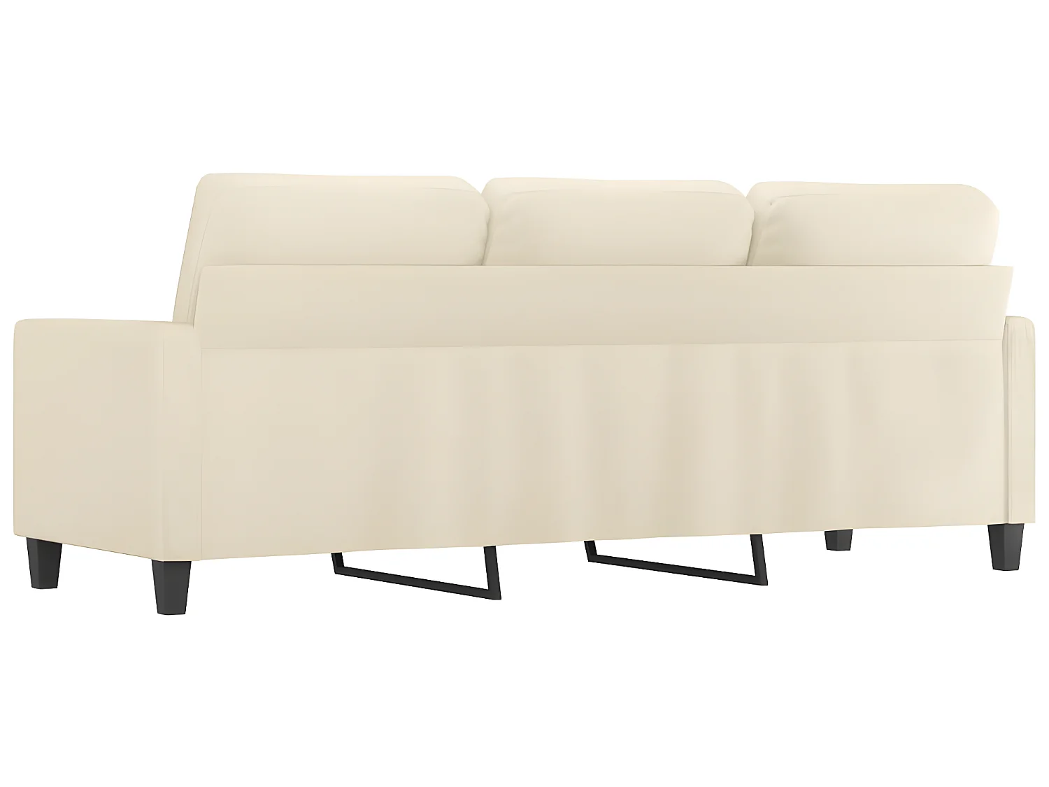 3-zitsbank Crème 180 cm Kunstleer