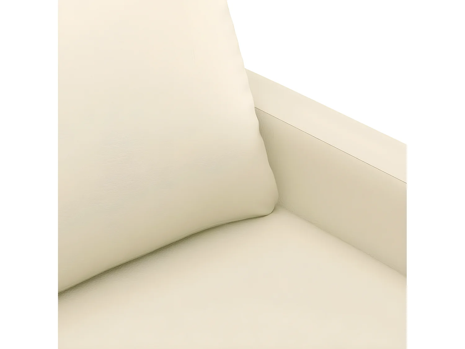 3-zitsbank Crème 180 cm Kunstleer