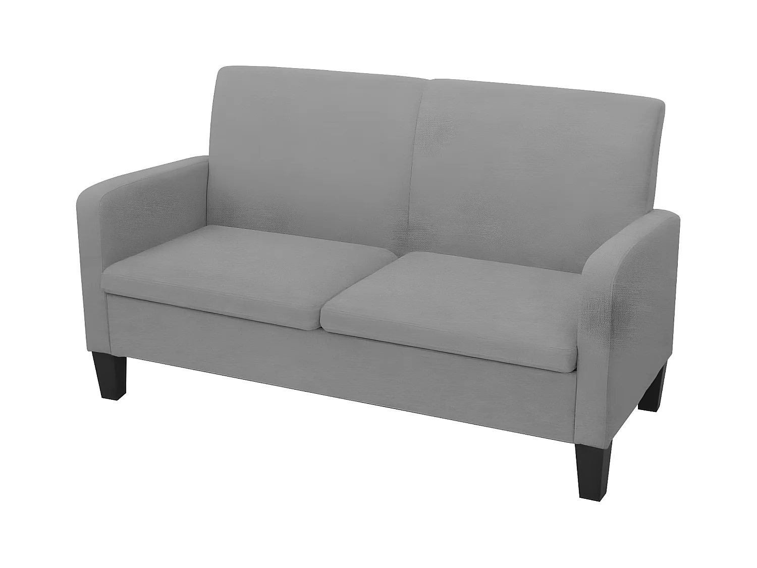 2-Sitzer-Sofa 135 x 65 x 76 cm Hellgrau