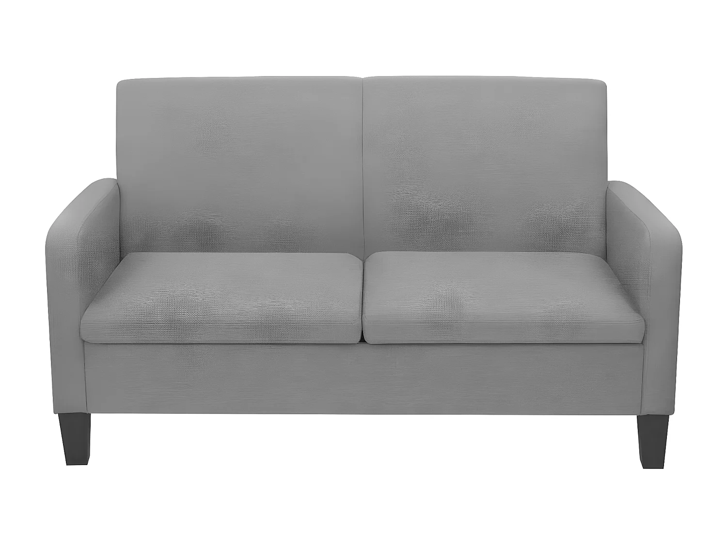 2-zitsbank 135 x 65 x 76 cm Lichtgrijs