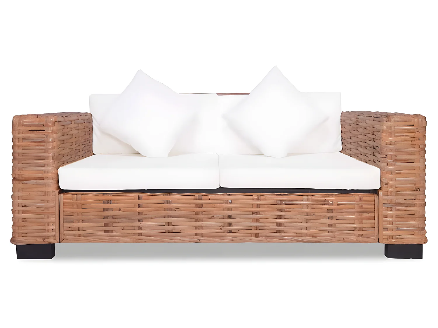 Ensemble de canapés 15 pcs Rotin naturel