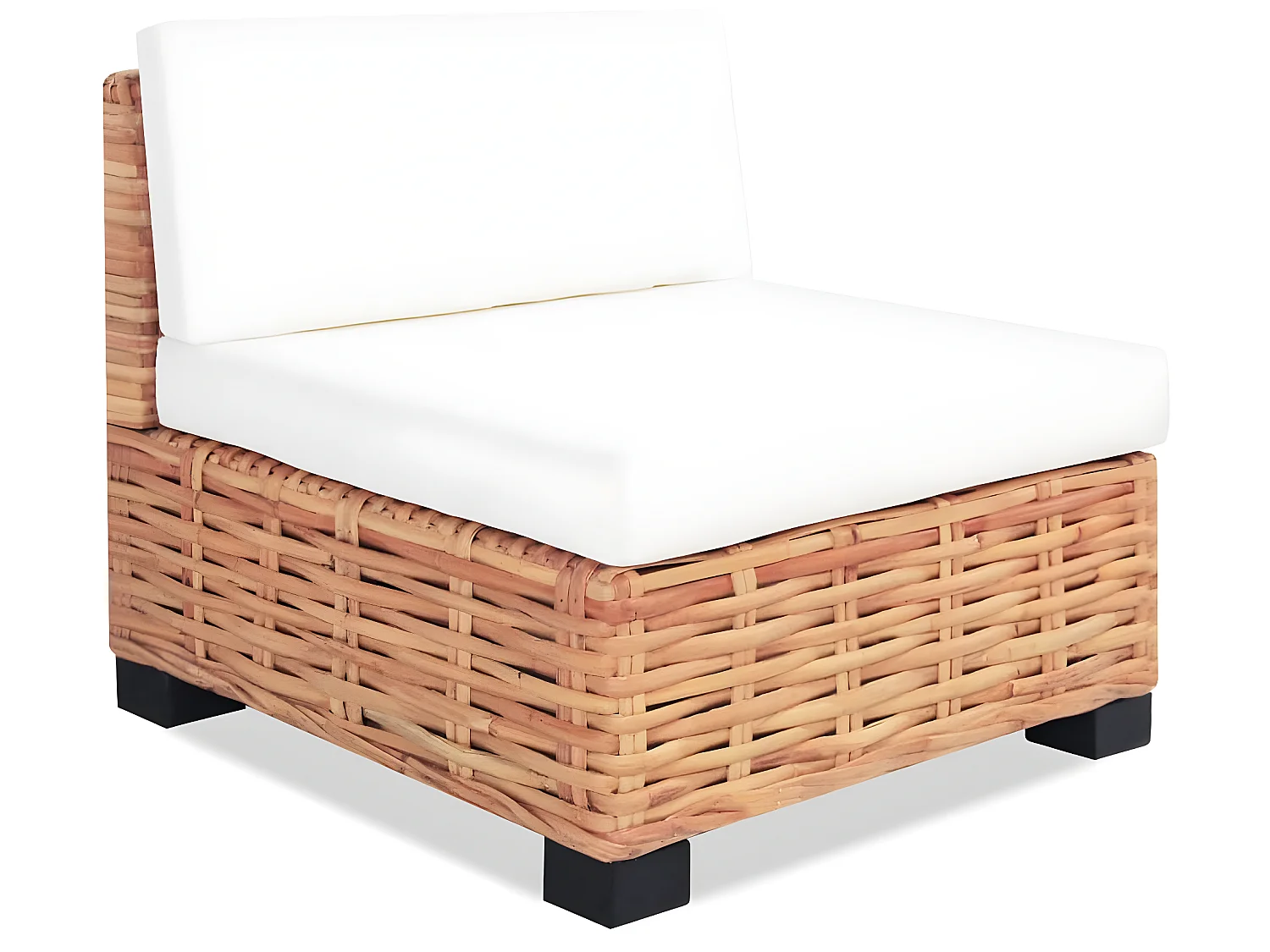 Sofagarnitur 18-tlg. Natürliches Rattan