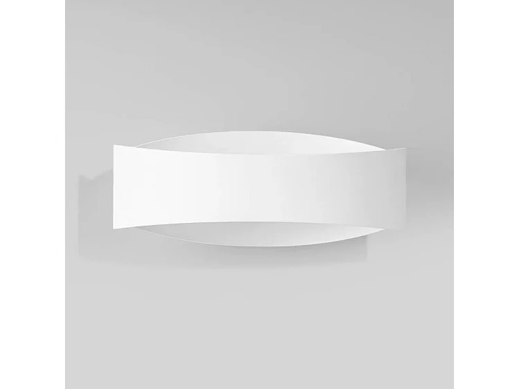 Wandlampen Toni Modern Aus  Stahl - 1 Lichtquellen - L.12 X H. Cm - Weiß