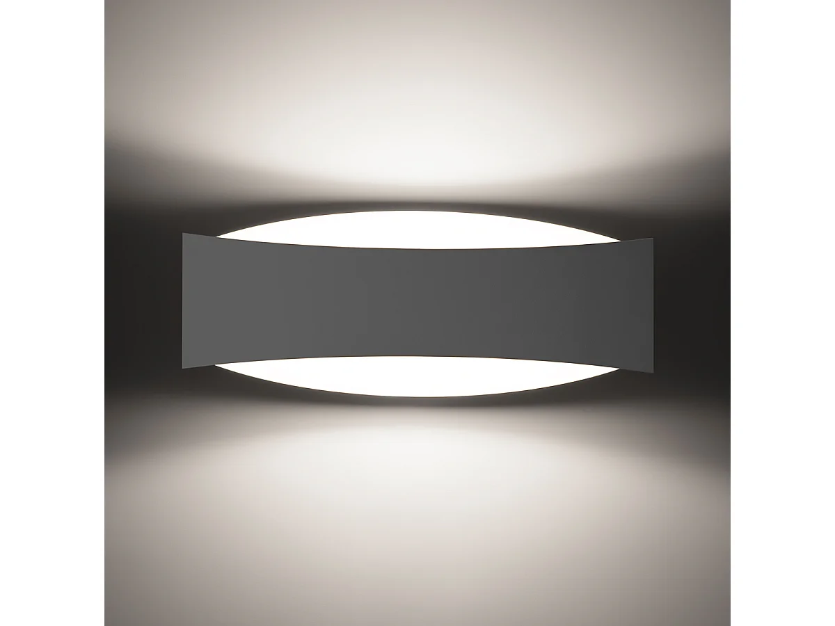 Lámparas De Pared Toni Moderno De Acero - 1 Fuentes Luminosas - L.12 X A.12 Cm - Blanco