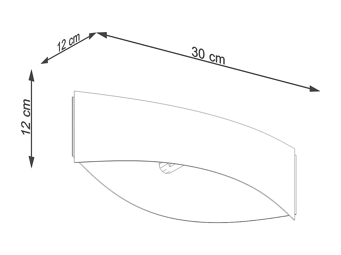 Lámparas De Pared Toni Moderno De Acero - 1 Fuentes Luminosas - L.12 X A.12 Cm - Blanco