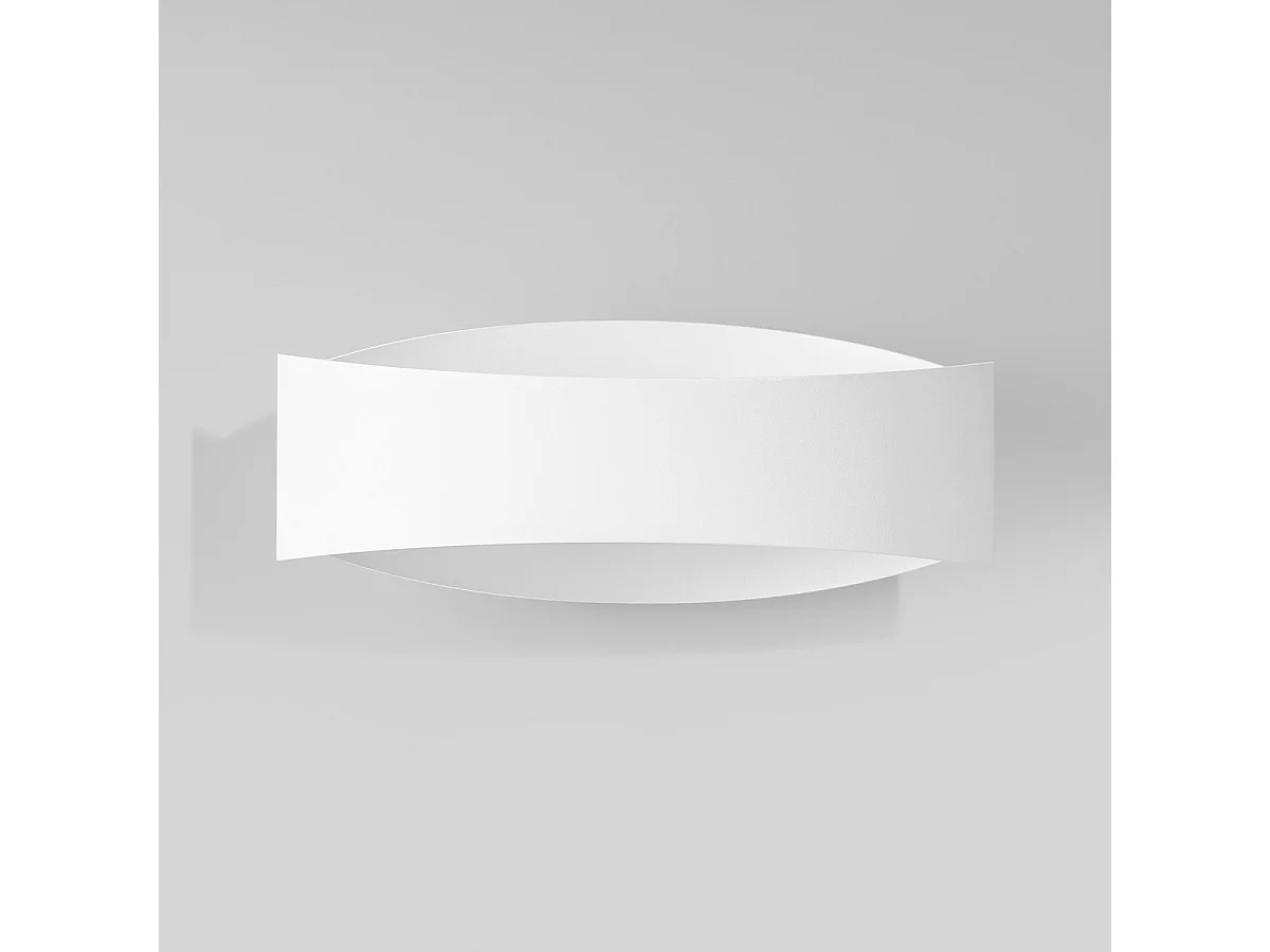 Lampada da parete TONI moderno di acciaio - 1 sorgenti luminose - L.12 x A.12 cm - bianco