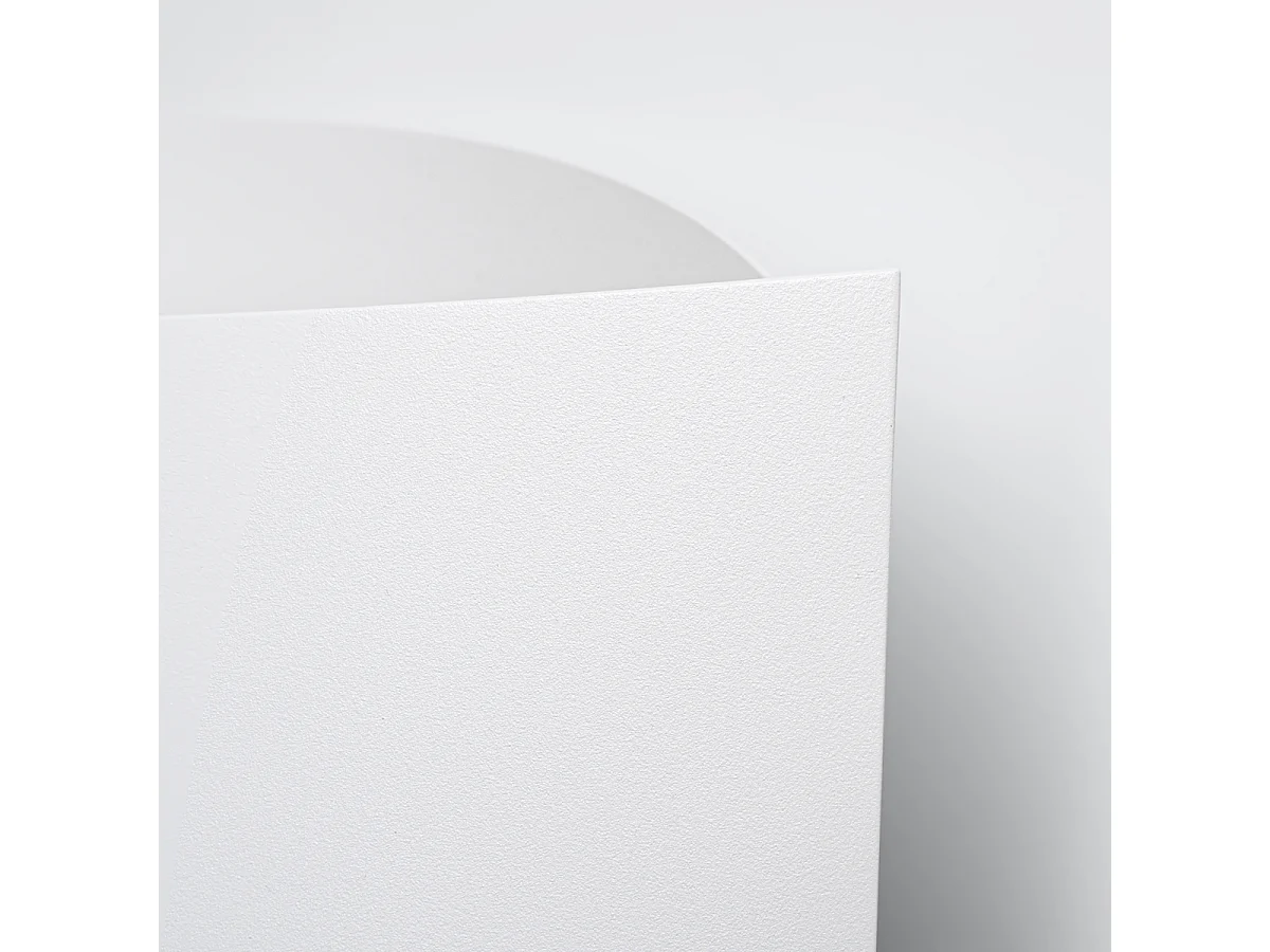 Lampada da parete TONI moderno di acciaio - 1 sorgenti luminose - L.12 x A.12 cm - bianco