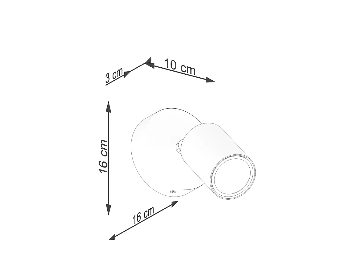Applique Verdo Moderne En Acier/Bois - 1 Sources Lumineuses - L.16 X H.16 Cm - Bois Blanc