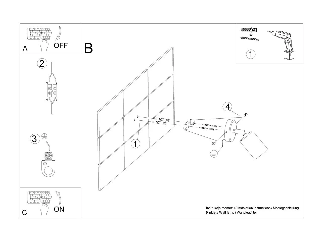 Wandlampen Verdo Modern Aus  Stahl/Holz - 1 Lichtquellen - L.16 X H. Cm - Schwarzes Holz