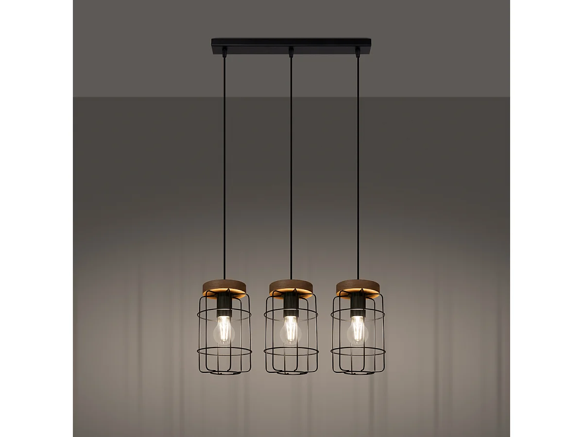 Lampa wisząca GOTTO 3L czarna