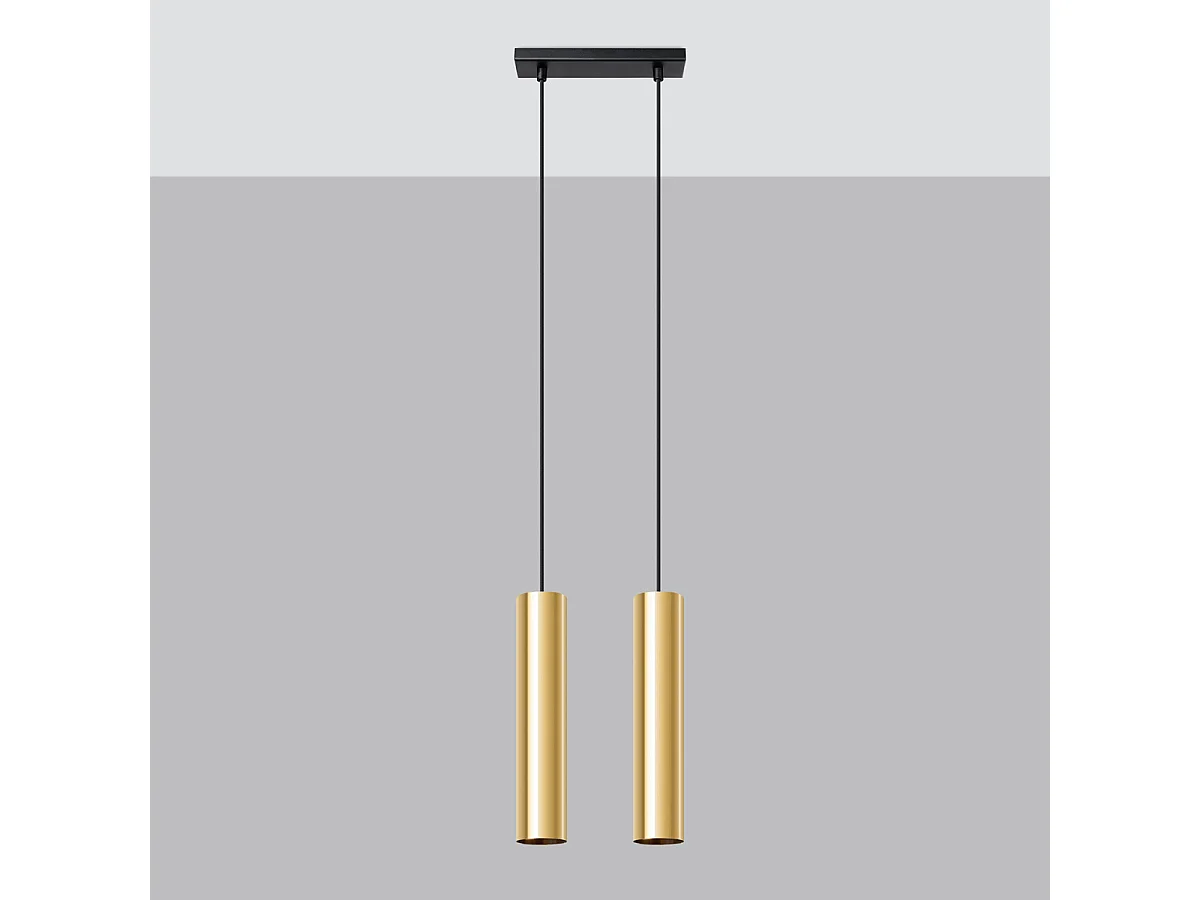 Lampa wisząca LAGOS 2 złoty połysk