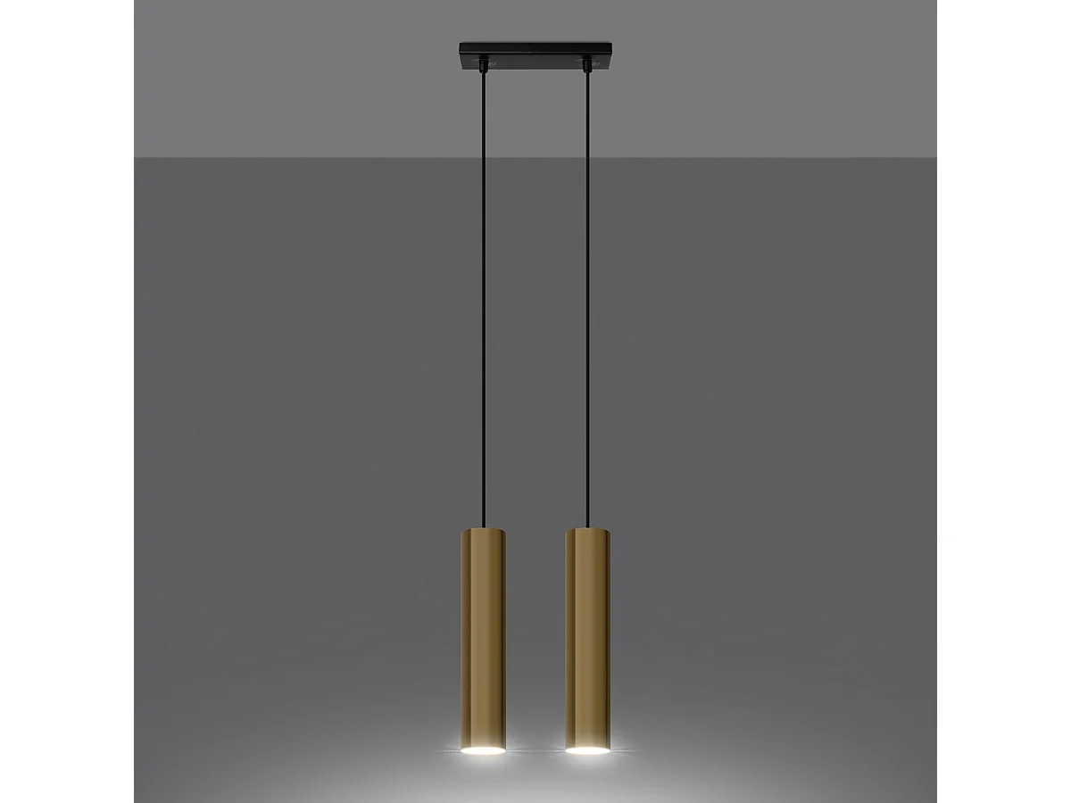 Lampa wisząca LAGOS 2 złoty połysk