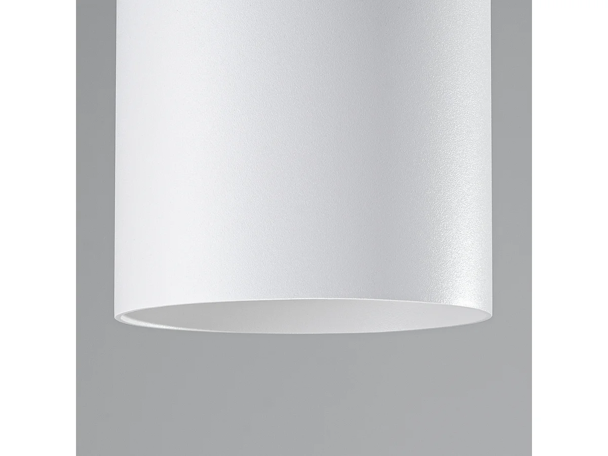 Plafondlamp MIKA minimalistisch van  - 1 lichtbronnen - L.12 x H.11 cm - wit