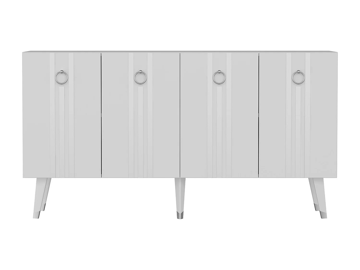 Aparador Isil Blanco Plata 150x40x80 cm