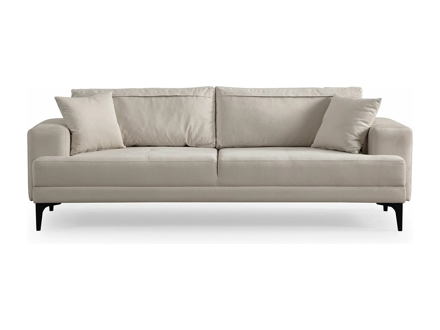 Canapé 3 places convertible Lamine Velours Écru