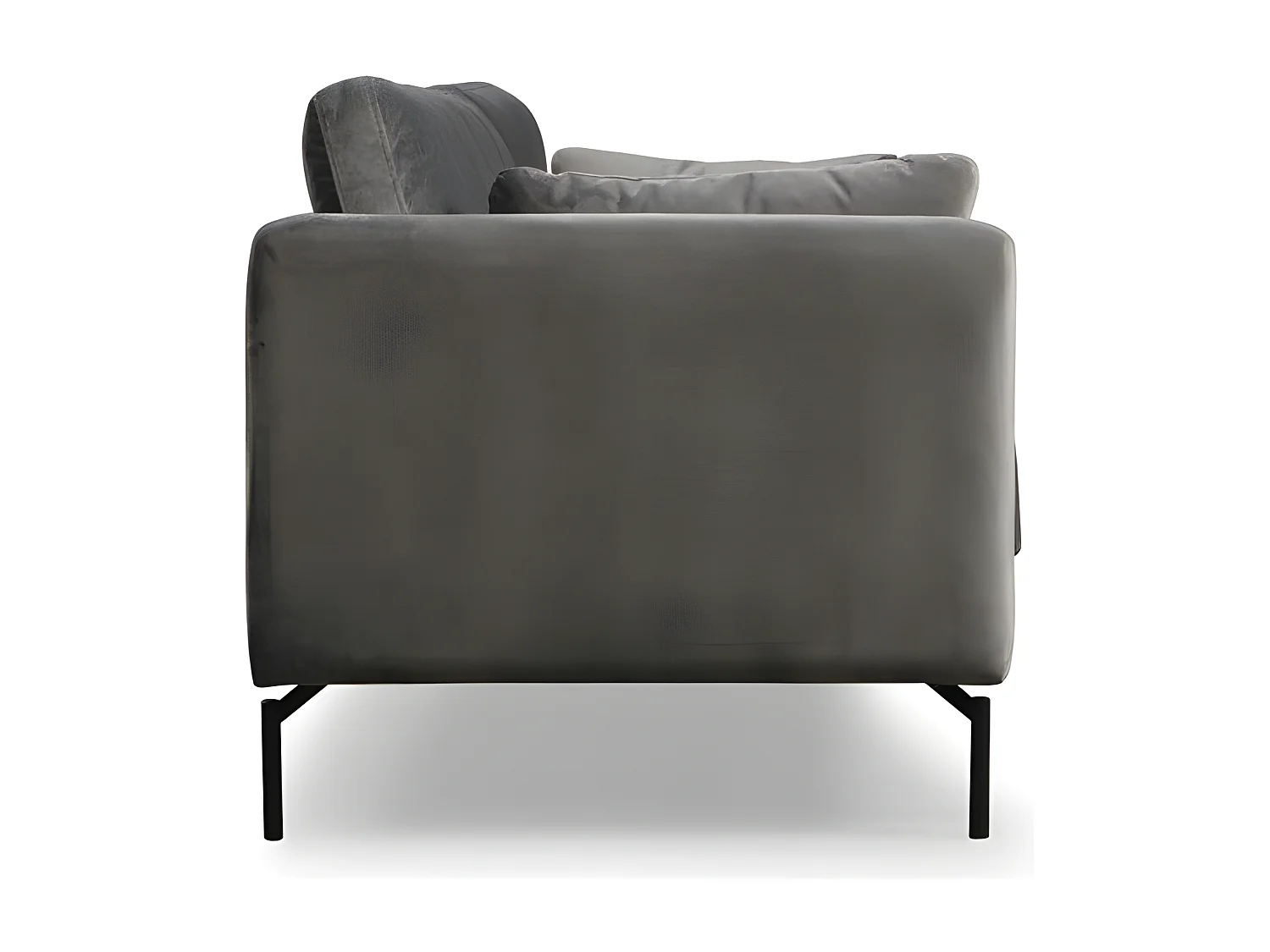 Sofá Altadena 427, Gris, 217x87x90cm, Tapiz, Patas: Metal