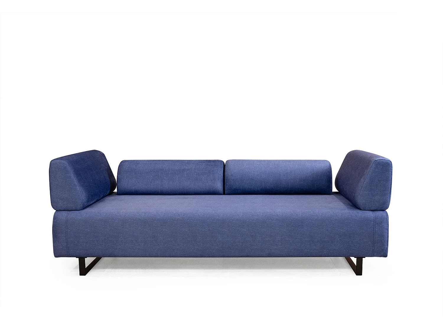 Sofá Altadena 270, Azul, 220x90x80cm, Tapiz, Patas: Metal