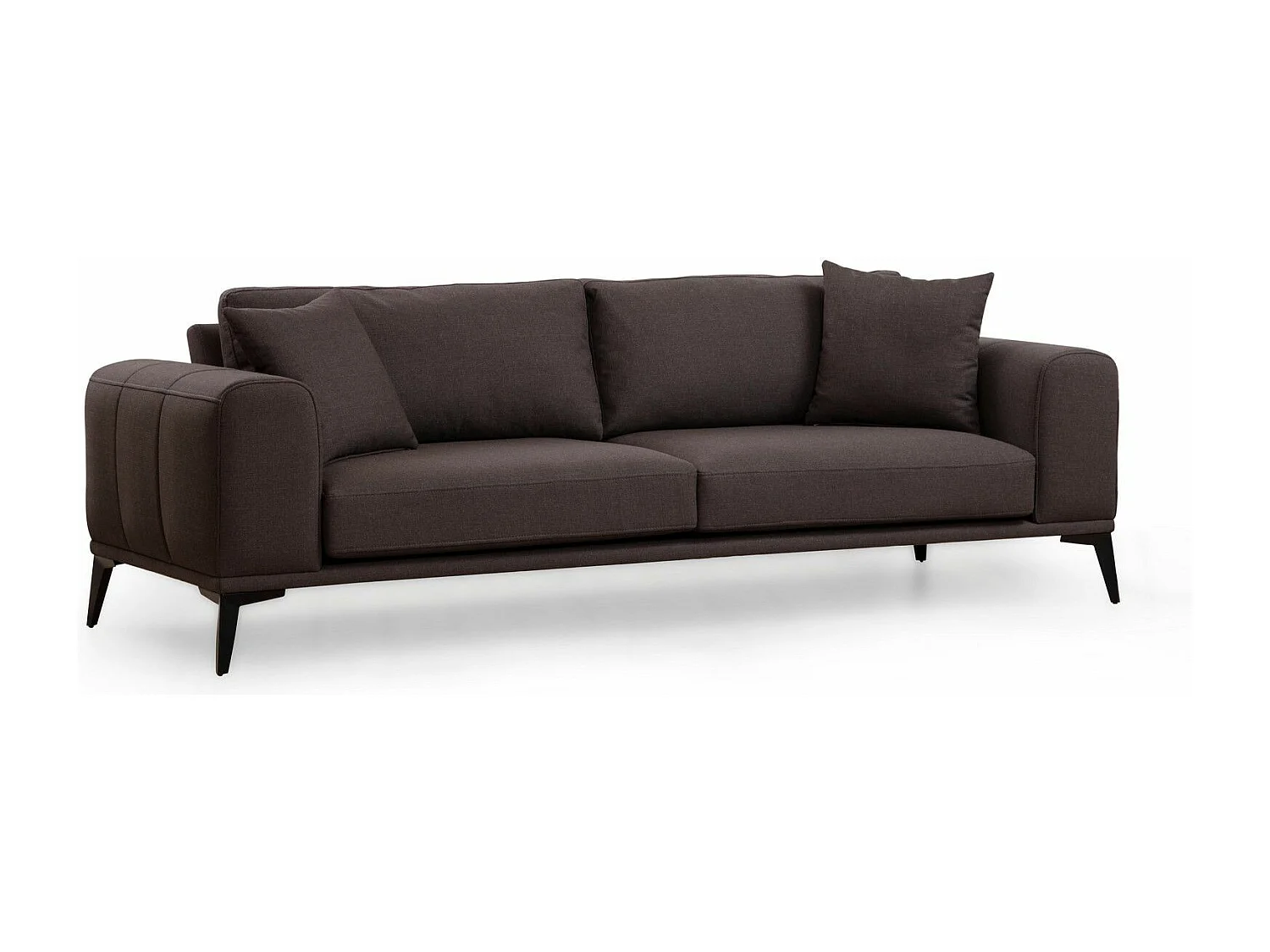 Canapé 3 places convertible Bilo Velours Gris foncé