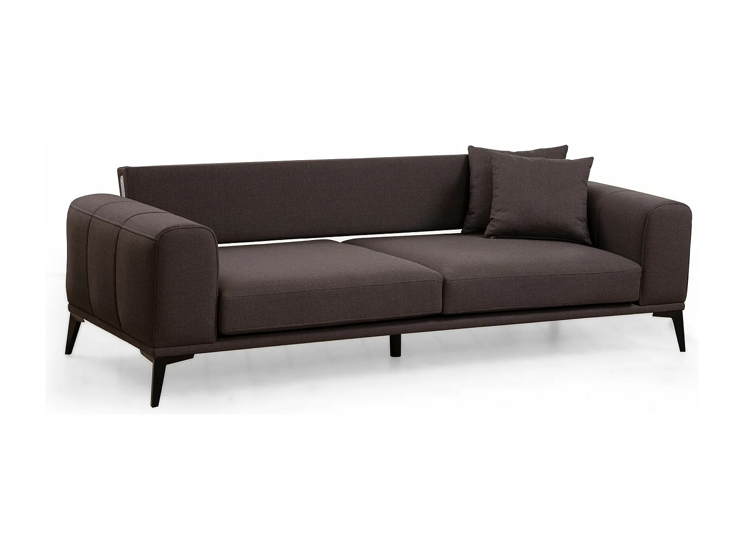 Canapé 3 places convertible Bilo Velours Gris foncé