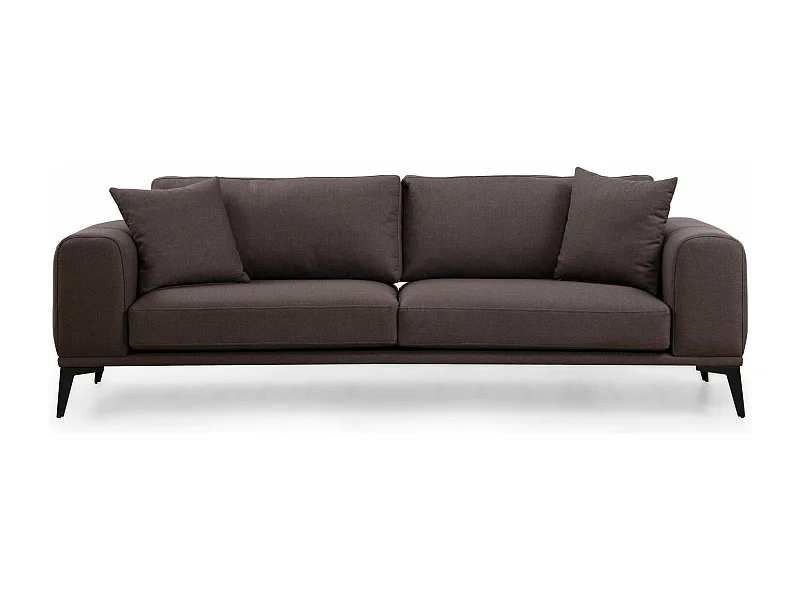 Canapé 3 places convertible Bilo Velours Gris foncé