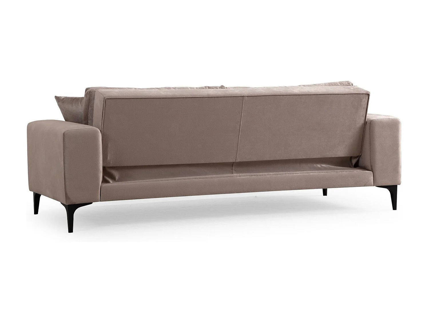 Canapé 3 places convertible Lamine Velours Beige