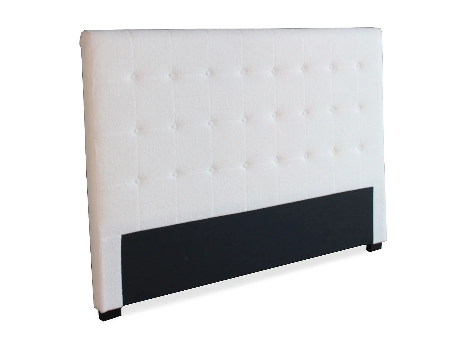 Tête de lit capitonnée Luxor 180cm Tissu bouclette Crème