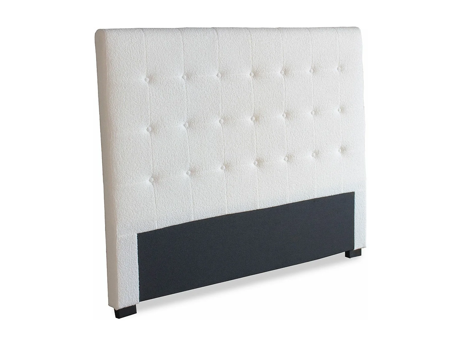 Tête de lit capitonnée Luxor 160cm Tissu bouclette Crème