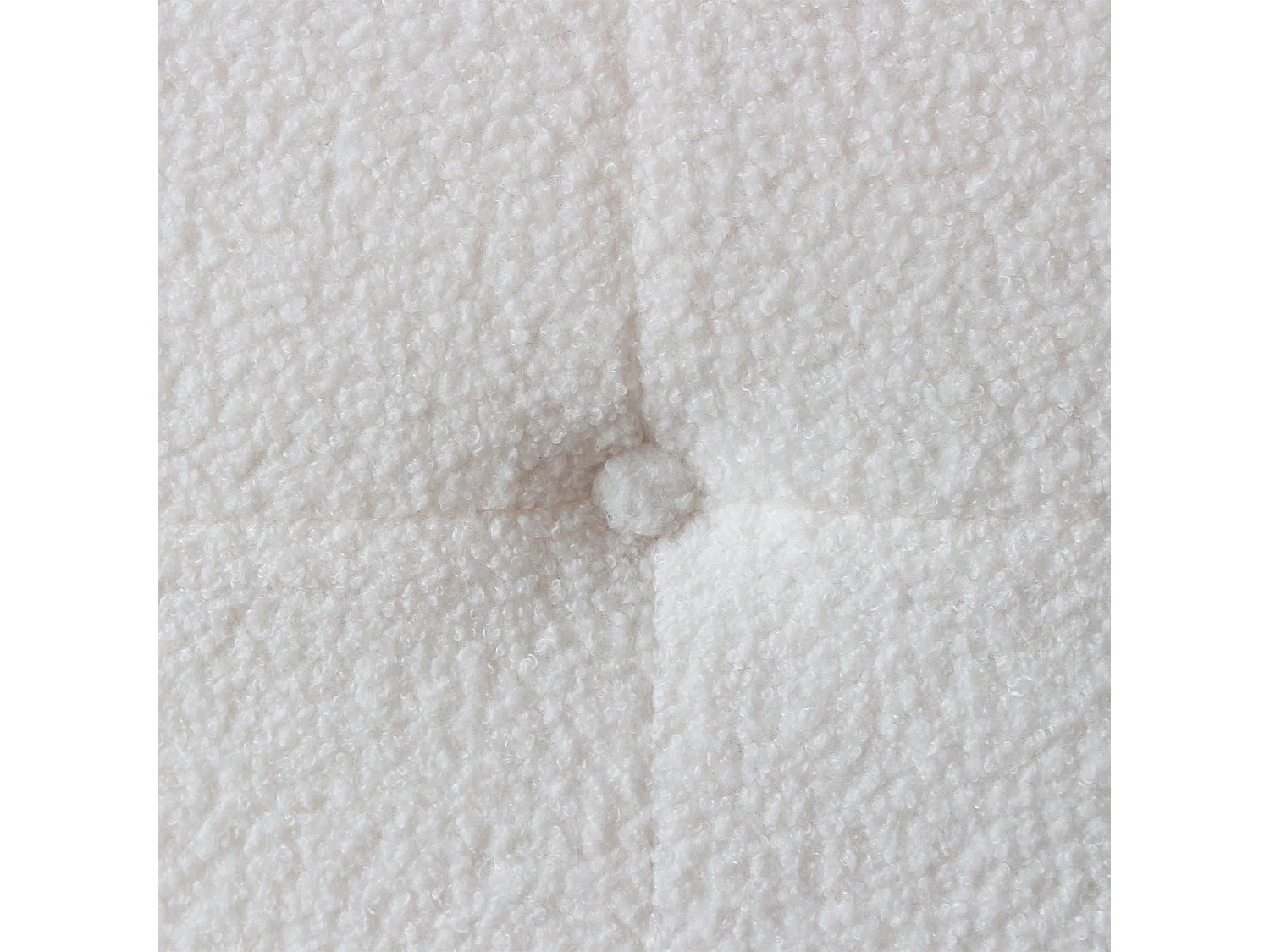 Tête de lit capitonnée Luxor 160cm Tissu bouclette Crème