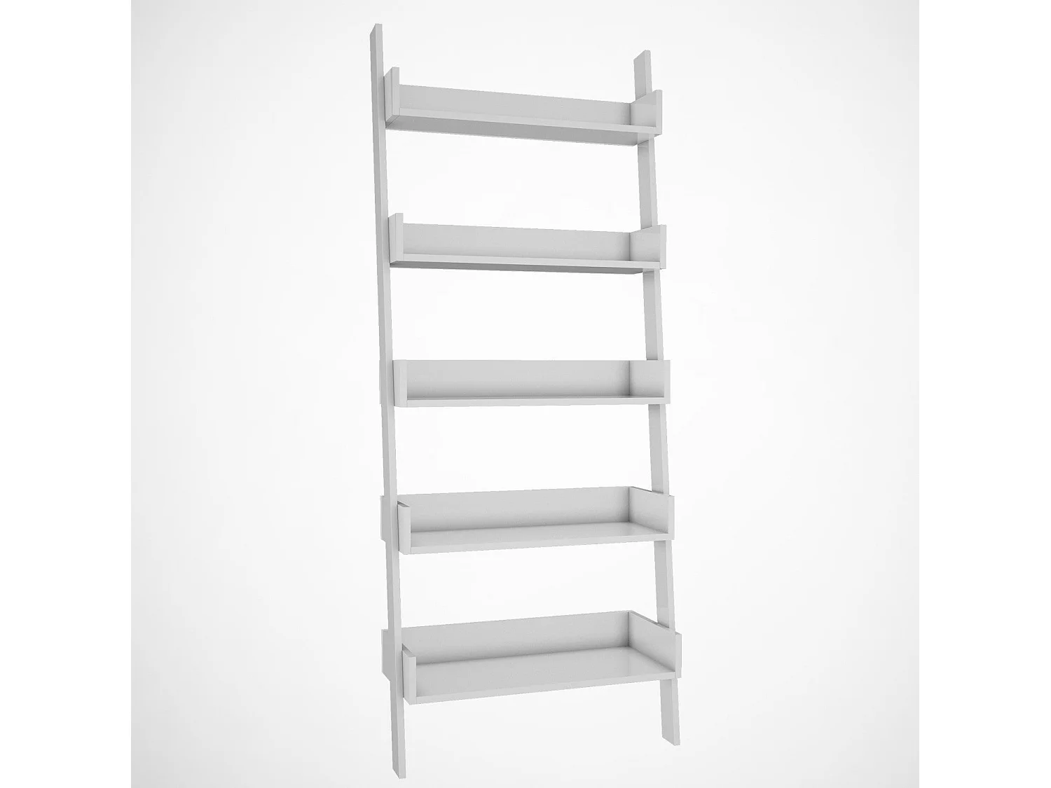 Estante de livros – 80 cm x 195 cm x 32 cm – Branco – Melamina