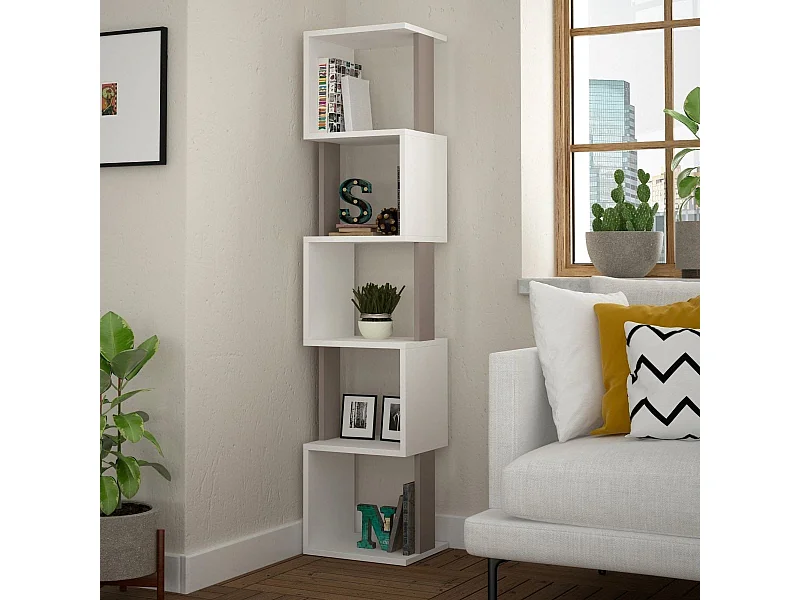 Etagère d'angle 5 tablettes L35 cm - Piri