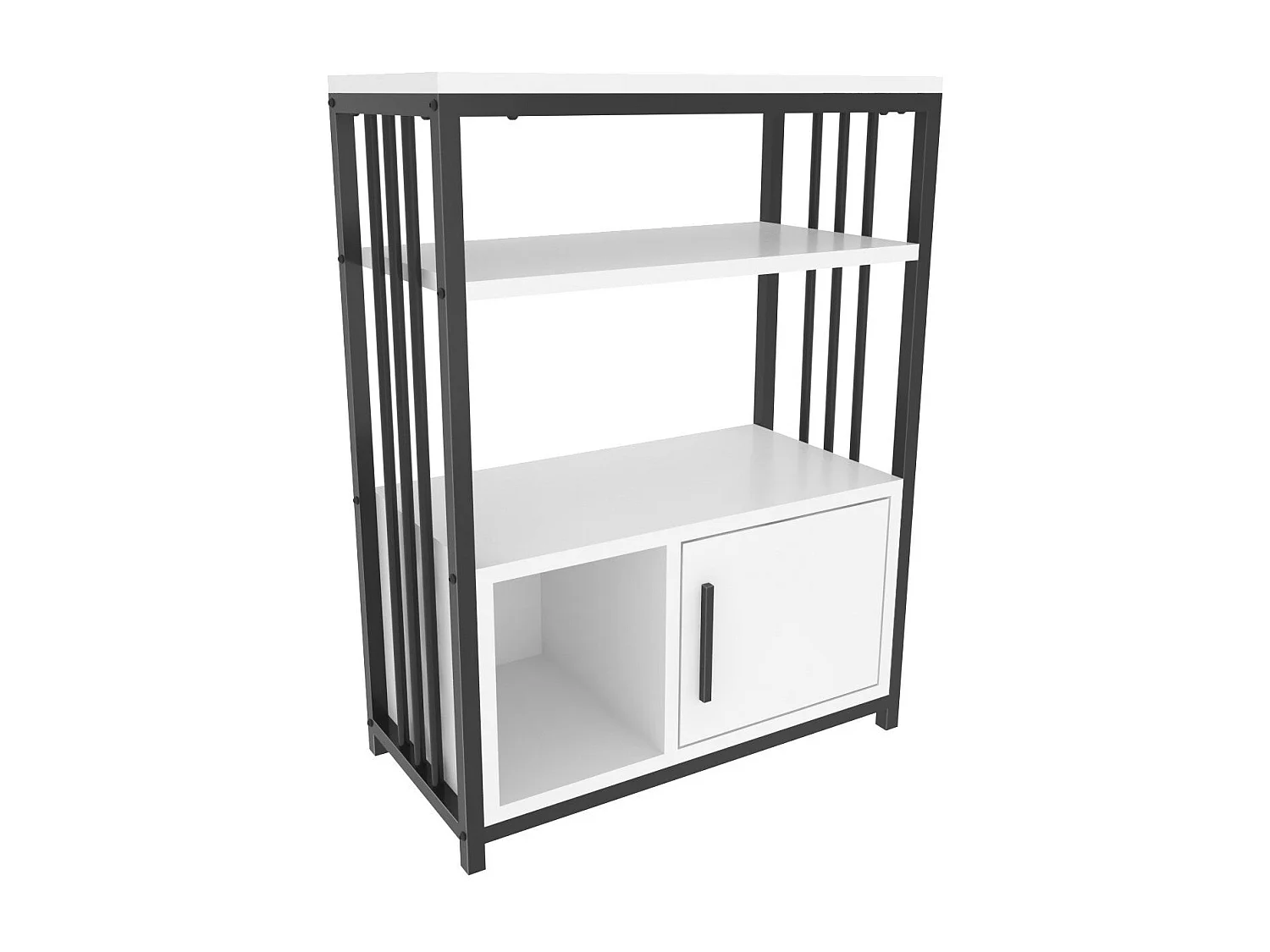 Table d'appoint Kama L60cm Noir et Blanc