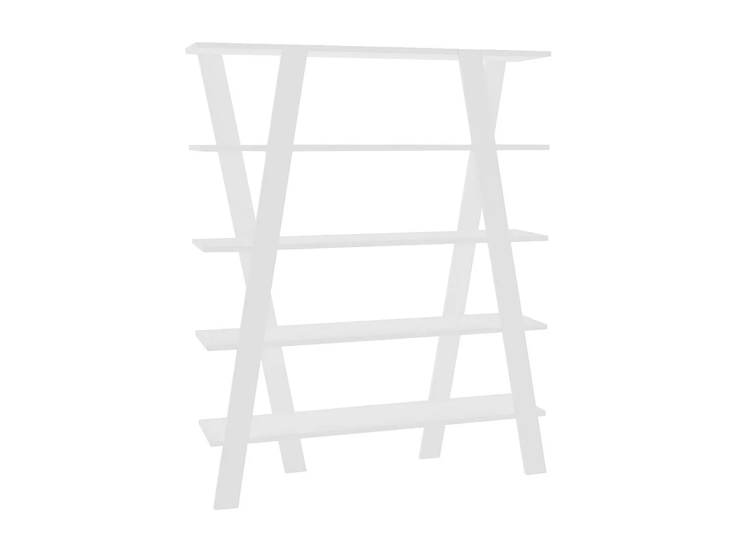 Librería – 120 cm x 150 cm x 25 cm – Blanca – Tablero de partículas recubierto de melamina