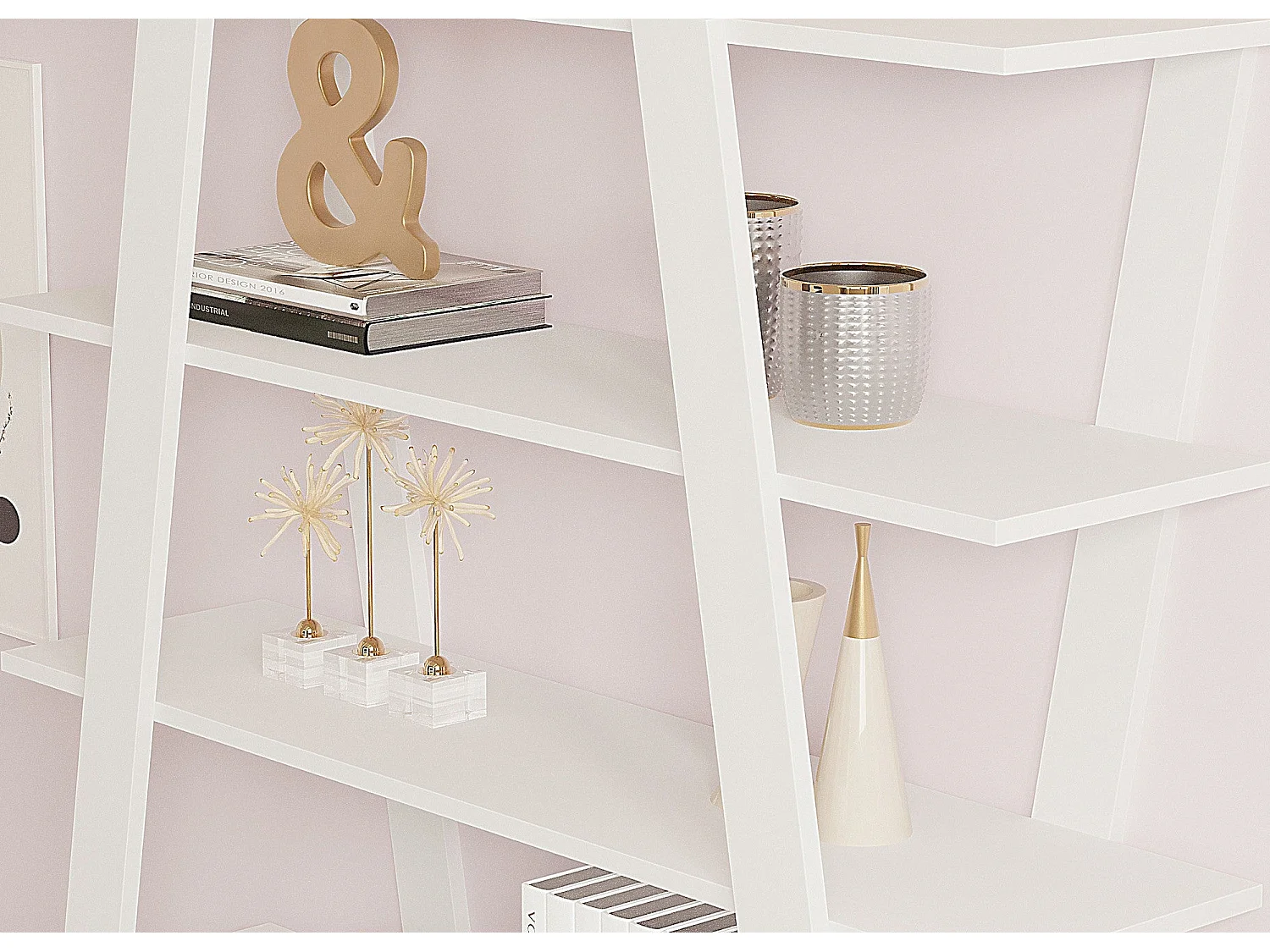 Librería – 120 cm x 150 cm x 25 cm – Blanca – Tablero de partículas recubierto de melamina