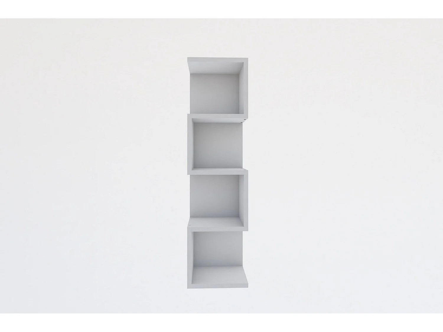Regal – 95 cm hoch – 27 cm breit – Weiß – Melamin