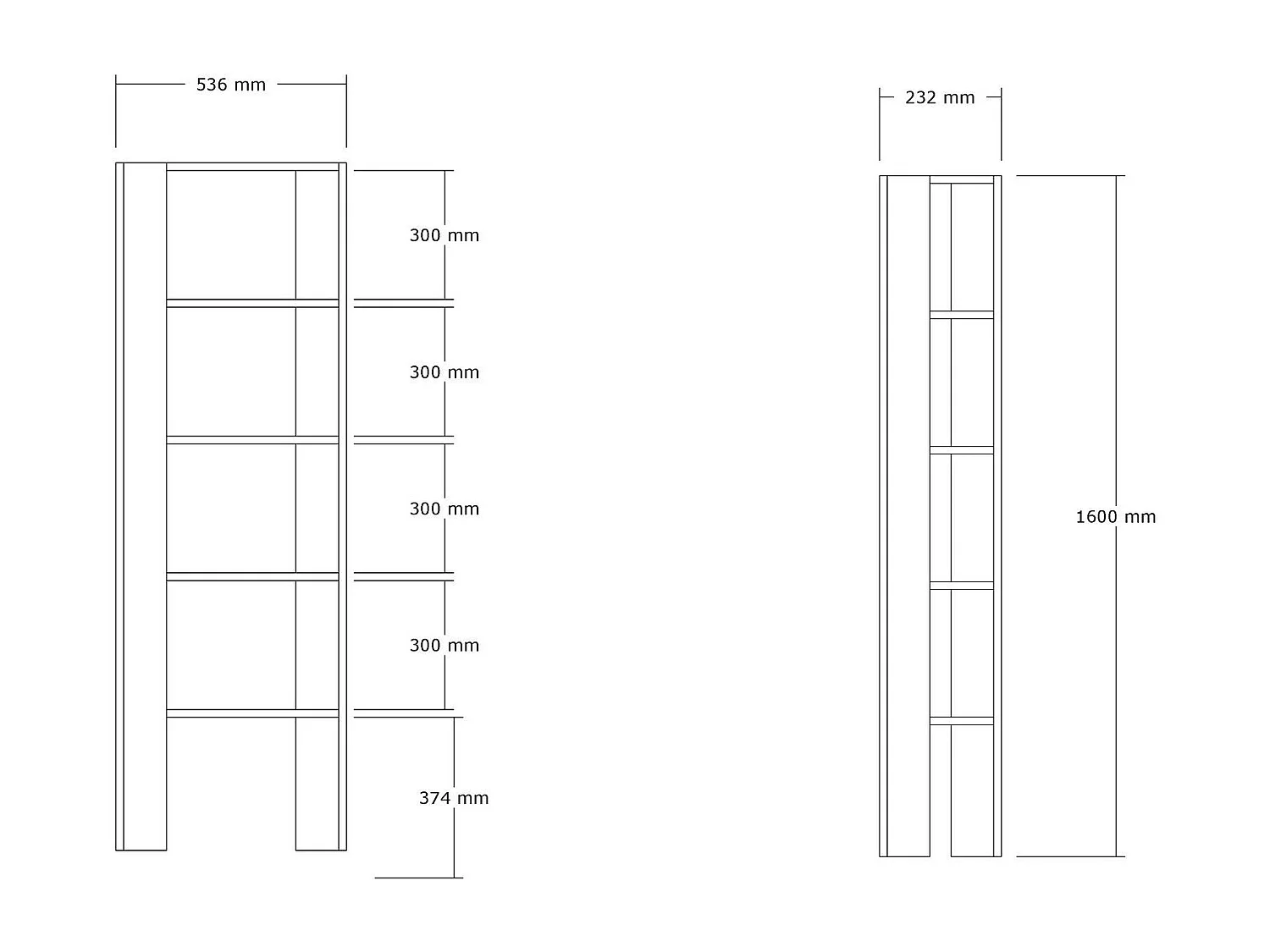 Estante de livros-Pucon-Carvalho