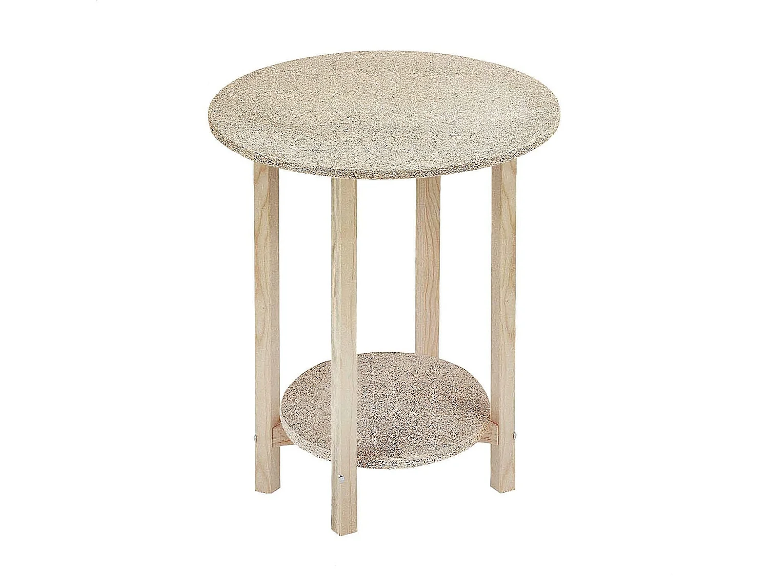 Table avec NO finition vernie, 45x45x55 cm