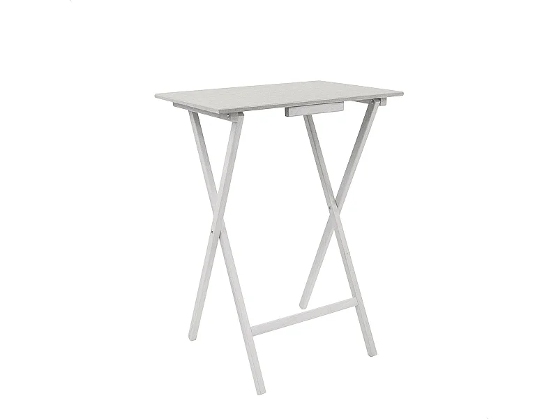 Table auxiliaire rectangulaire pliant, vide d'extrémité, 48x35x64 cm