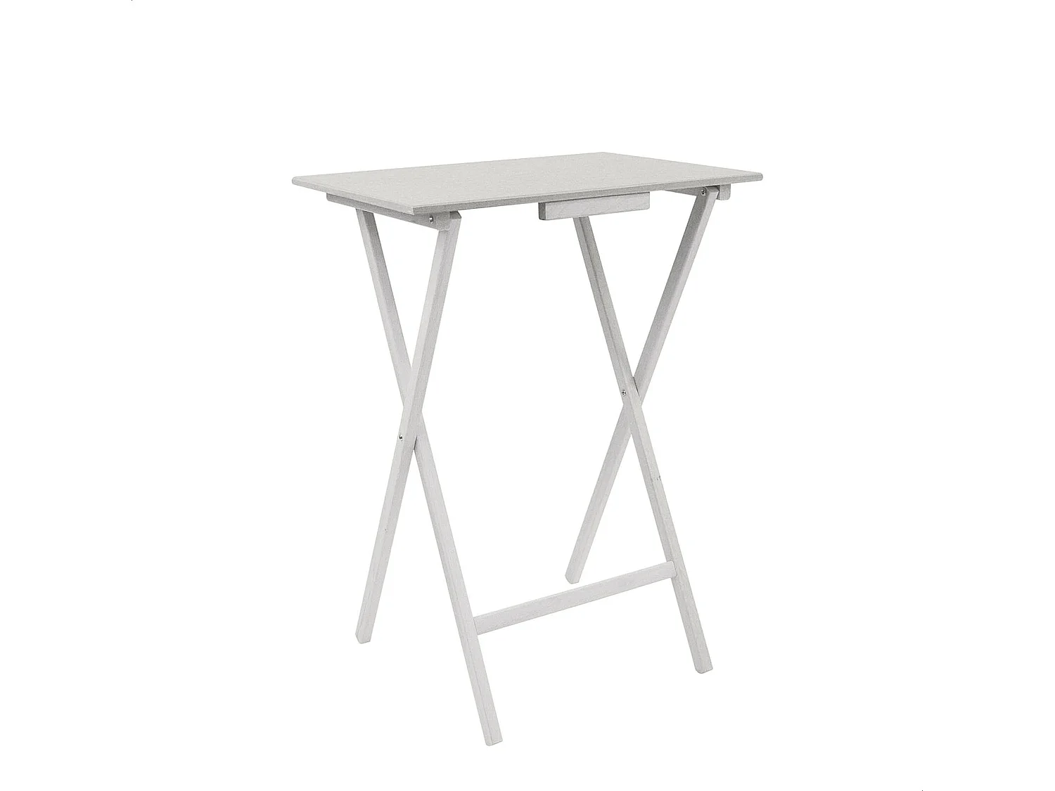 Table auxiliaire rectangulaire pliant, vide d'extrémité, 48x35x64 cm